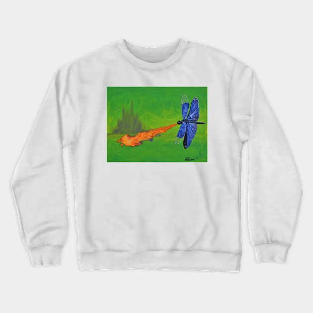 Fire and Air Crewneck Sweatshirt by Amber's Dreams